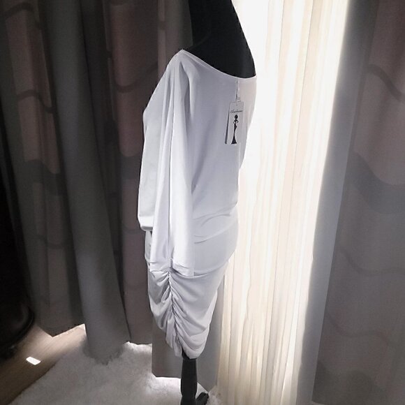 Anxihanee Women’s Off The Shoulder Mini Dress Size L (NWT) - Picture 2 of 10